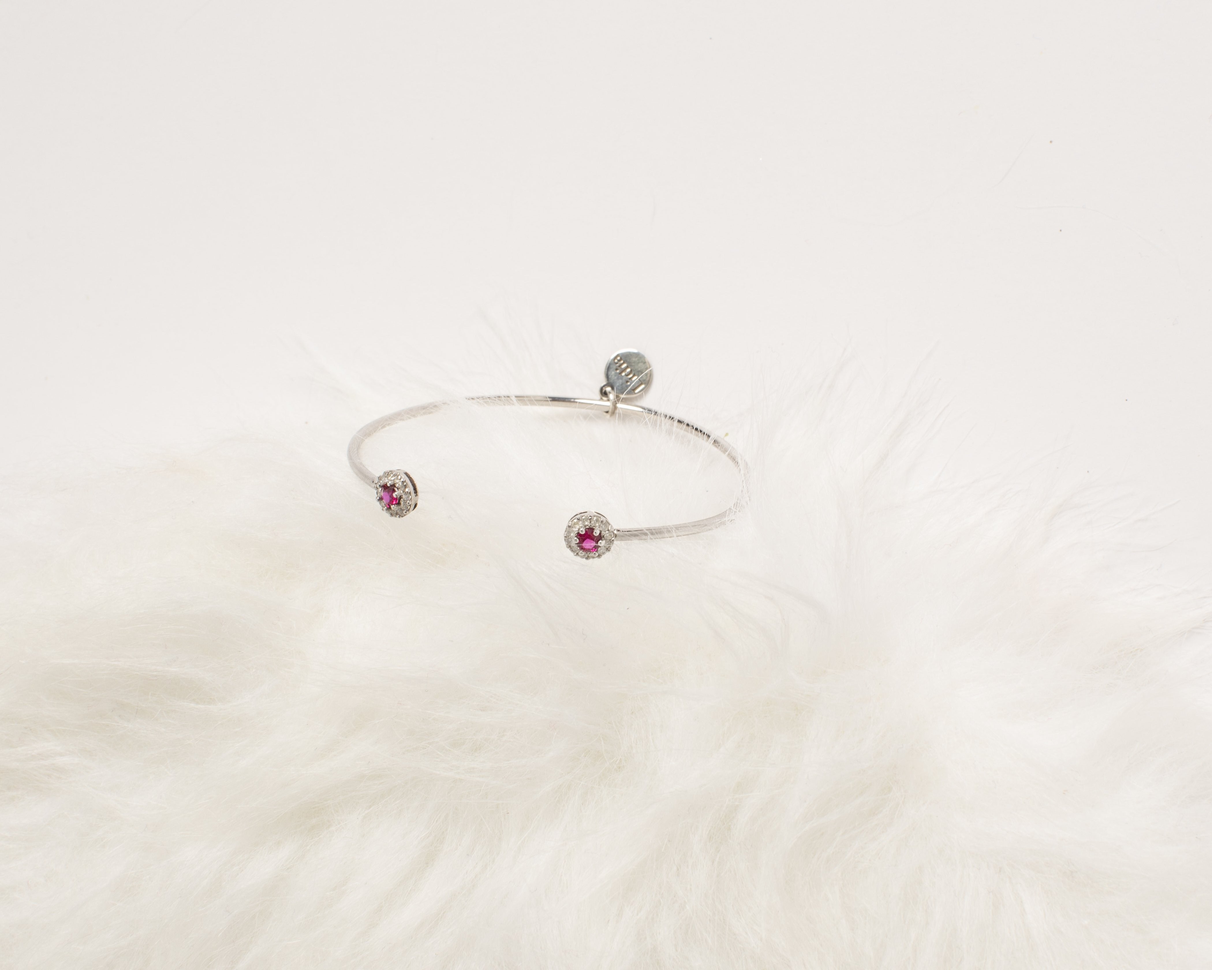 Precious Stone + Cubic Zirconia Cuff